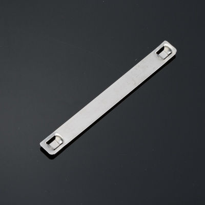 7mmx75mm Printable SS Cable Tag Plate Stainless Steel Metal Cable Tags Customized