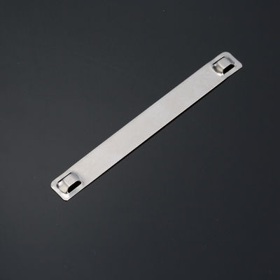 7mmx75mm Printable SS Cable Tag Plate Stainless Steel Metal Cable Tags Customized