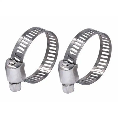 Small 304 Stainless Steel Hose Clamp 1/2" Width Nature Color